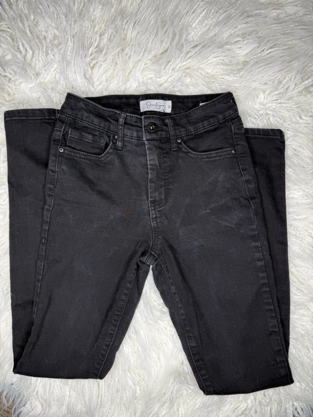 Jessica Simpson Adored High Rise Black Skinny High-Rise Jeans Size 24